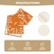 Orange Floral Fall Table Runner, Seasonal Autumn Kitchen Dining Table Decoration for Home Party Decor 13x72 Inch